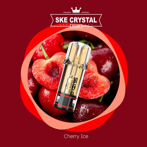 SKE Crystal Plus POD 2ml Mehrweg E-Shisha - Cherry Ice 2er Pack