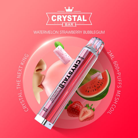 SKE Crystal Bar 600 - Watermelon Strawberry Bubblegum