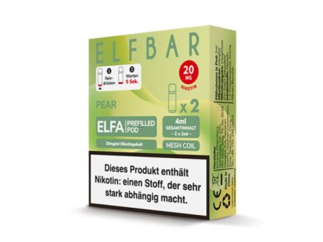 Elf Bar ELFA Prefilled POD 2ml Mehrweg E-Shisha - Pear 2er Pack