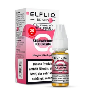 ELFLIQ Nikotinsalz Liquid - Strawberry Ice Cream 20mg
