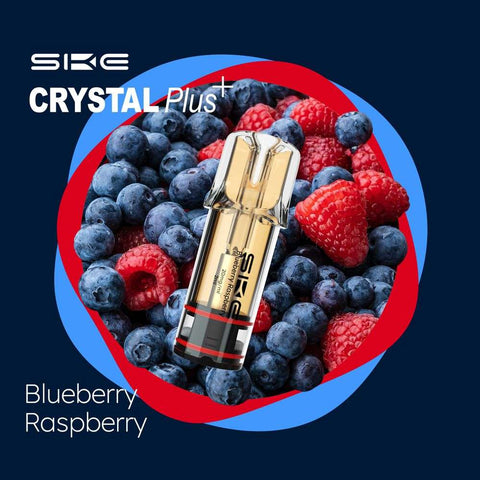 SKE Crystal Plus POD 2ml Mehrweg E-Shisha - Blueberry Raspberry 2er Pack