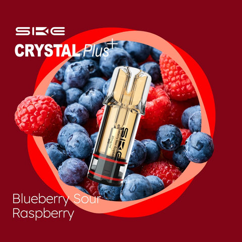 SKE Crystal Plus POD 2ml Mehrweg E-Shisha - Blueberry Sour Raspberry 2er Pack