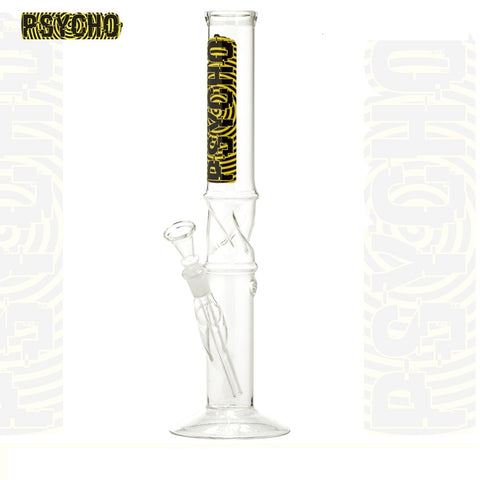 Psycho Straight Glass Bong 14.5 - Clear