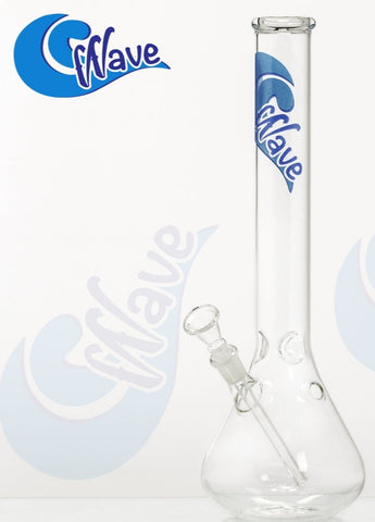 Wave Glass Bong - Clear