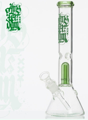 Amsterdam Glass Beaker Bong - Green 30cm