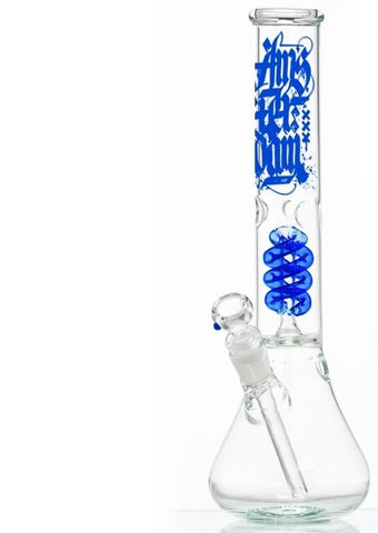 Amsterdam Glass Bong - Clear Blue 37cm