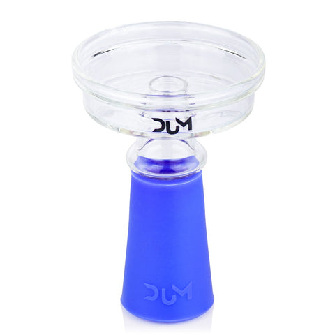 DUM Wind Bowl Glas Silikonkopf - Blau