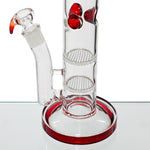 Grace Glass Bong Straight - Red