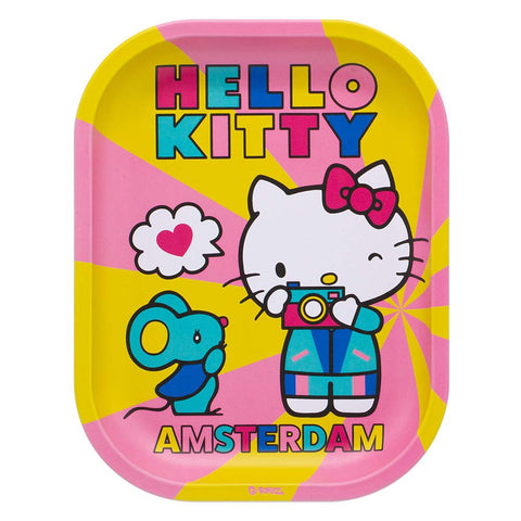 G-ROLLZ Metal Tray Drehunterlage Small - Hello Kitty(TM) Retro Tourist
