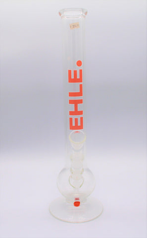 Ehle Straight Bong Clear Red