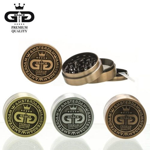 Grace Glass Amsterdam Grinder Small - Gold