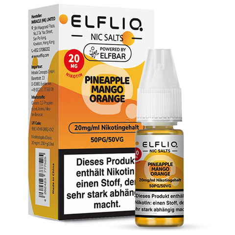 ELFLIQ Nikotinsalz Liquid - Pineapple Mango Orange 20mg