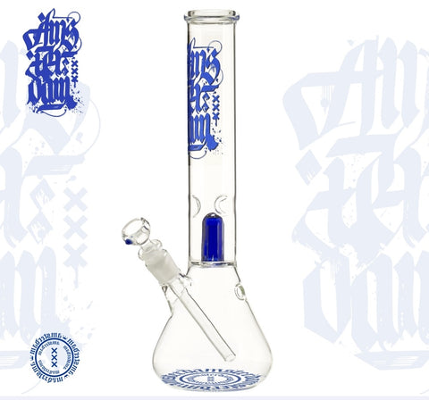 Amsterdam Glass Bong - Clear Blue 38cm