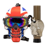 Amsterdam Acryl Gasmasken Bong - England Skull