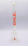 Ehle Straight Bong Clear Red