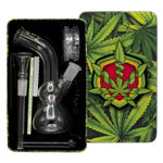 Amsterdam Greenline Bong SET - Multi Leaf